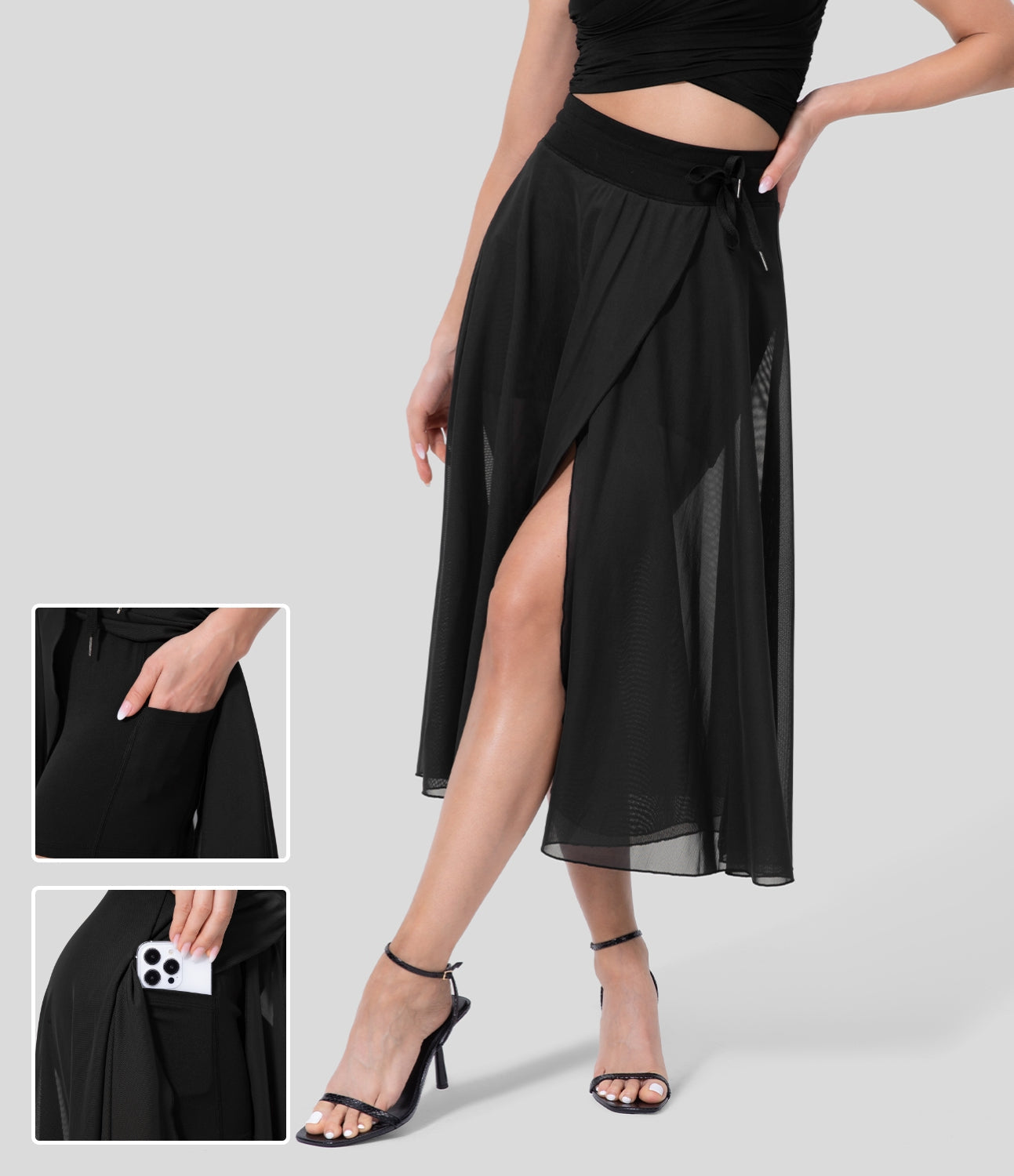 Livan | Elegancka spódnica 2-w-1