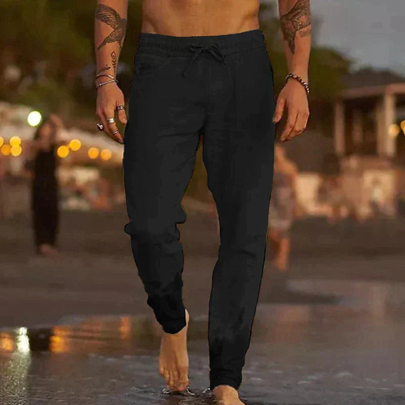Nowak™ | Lnianie spodnie plażowe