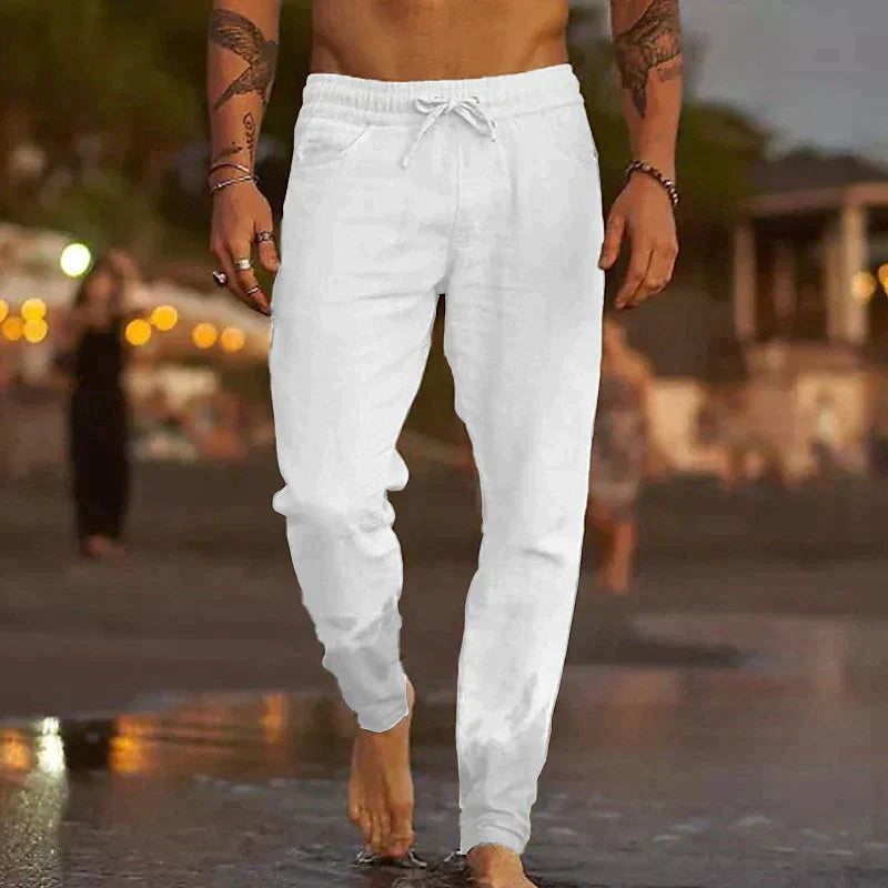 Nowak™ | Lnianie spodnie plażowe