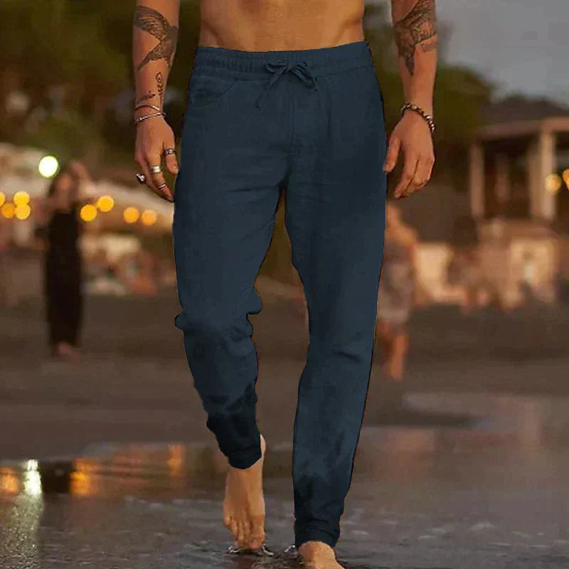 Nowak™ | Lnianie spodnie plażowe
