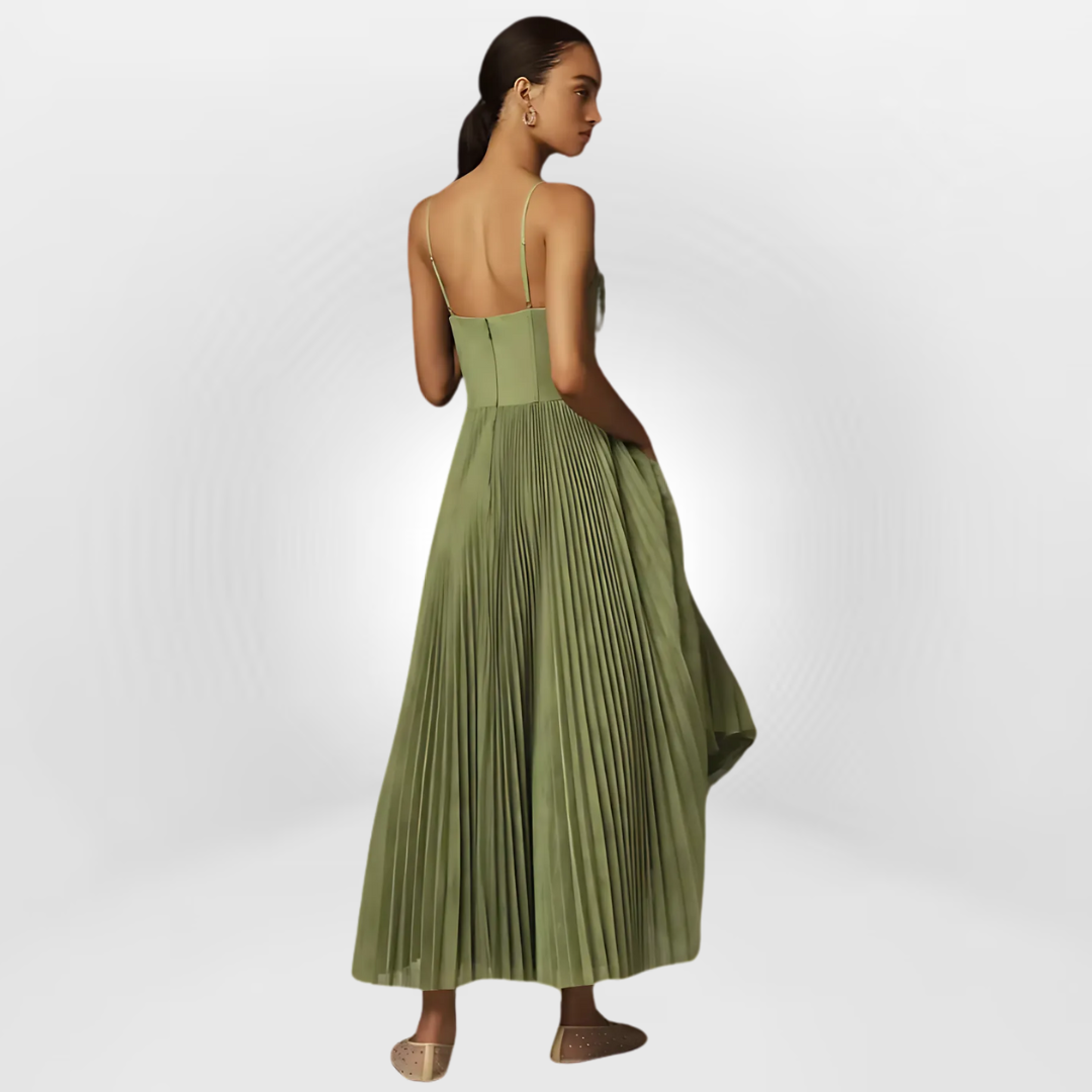 Lena - Elegancja w Oliwkowej Zieleni