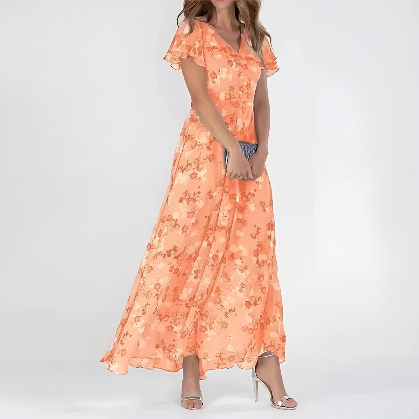 Nowak™ | Elegancka sukienka maxi w kwiaty