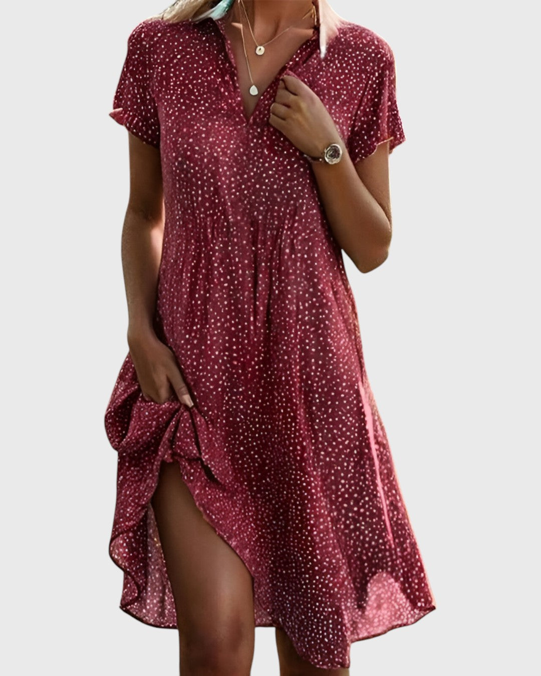 Nowak™ | Midi sukienka w kropki