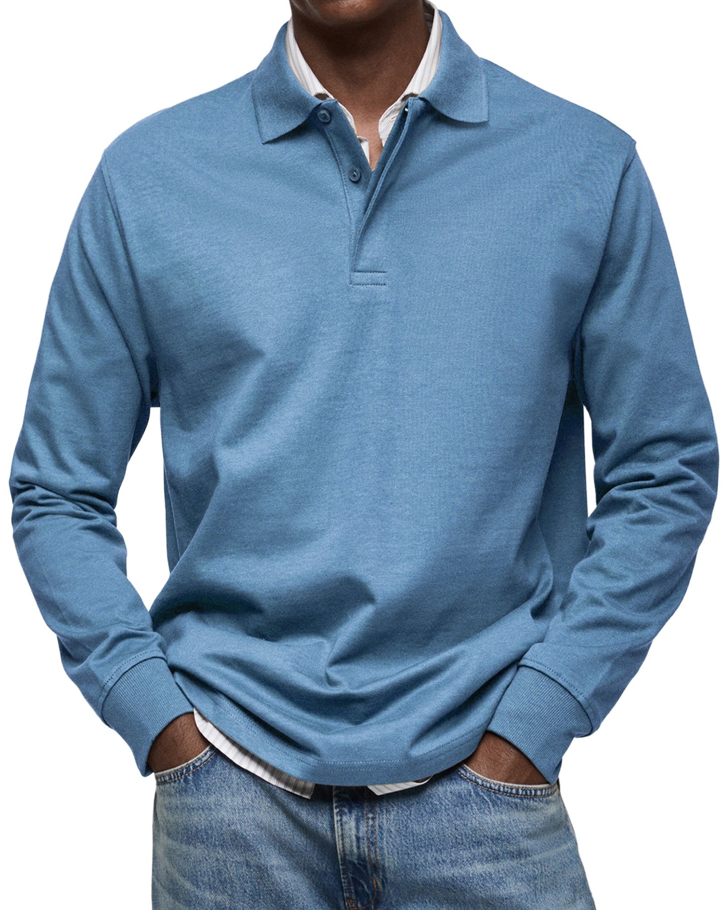 Nowak™ | Polo z Długim Rękawem Casual