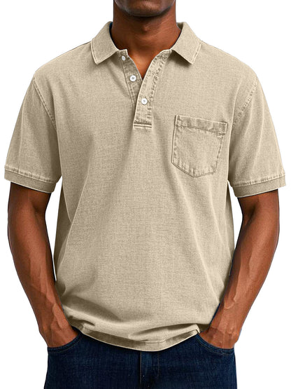 Nowak™ | Vintage casual polo dla mężczyzn