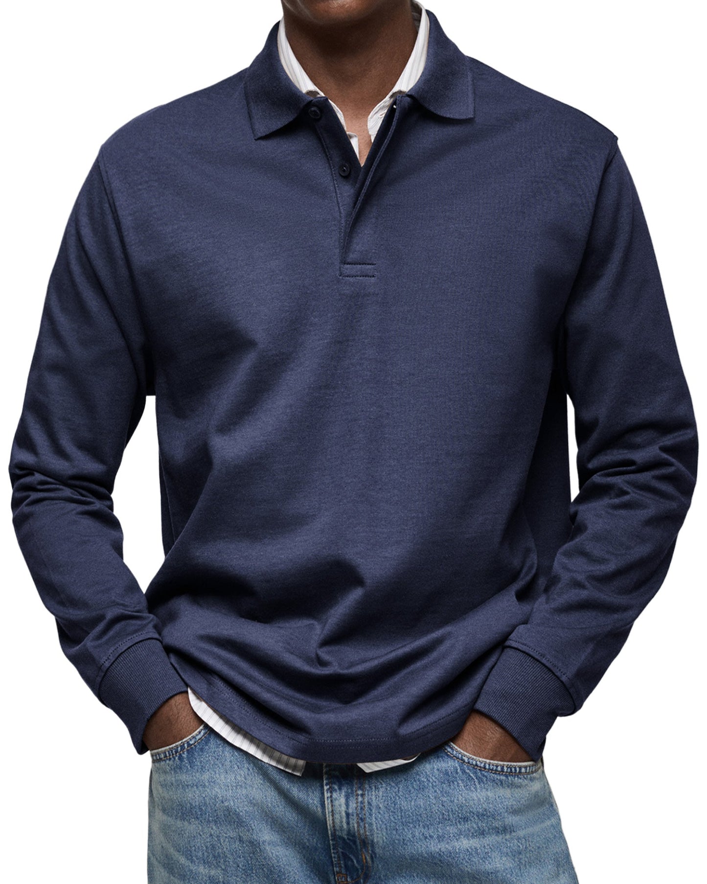 Nowak™ | Polo z Długim Rękawem Casual