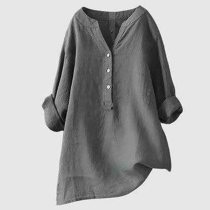 Nowak™ | Przewiewny lniany top na lato