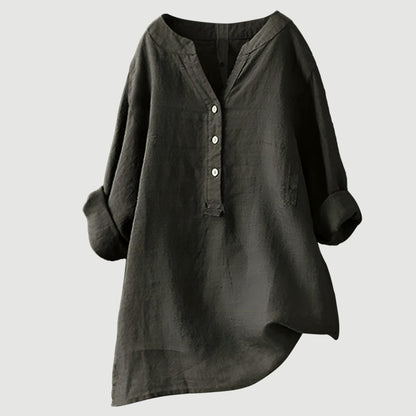 Nowak™ | Przewiewny lniany top na lato
