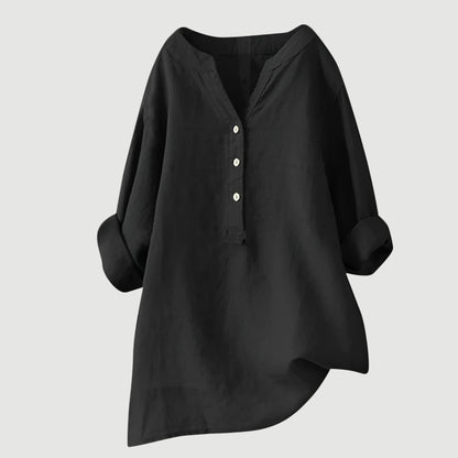 Nowak™ | Przewiewny lniany top na lato