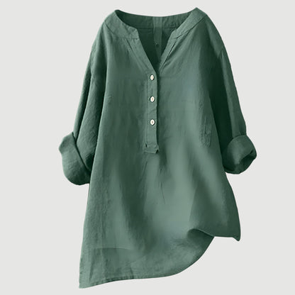 Nowak™ | Przewiewny lniany top na lato