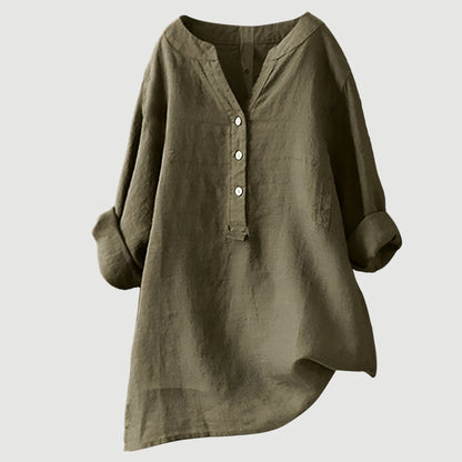 Nowak™ | Przewiewny lniany top na lato