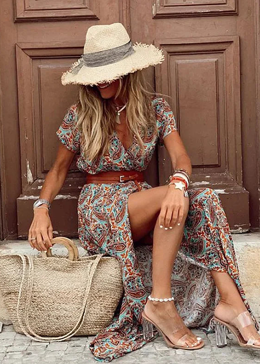 Nowak™ | Zwiewna boho maxi sukienka