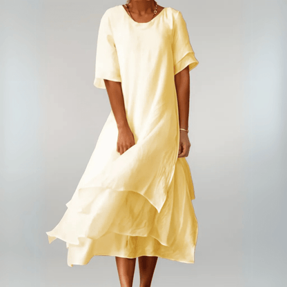 Nowak™ | Elegancka bawełniana maxi sukienka