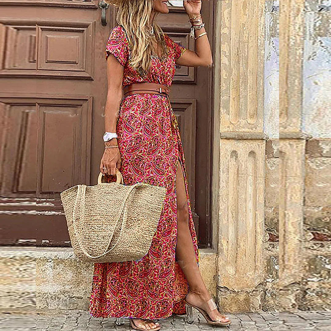 Nowak™ | Zwiewna boho maxi sukienka